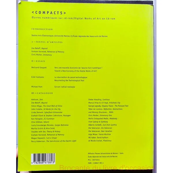 Compacts - Oeuvres numériques sur CD-Rom