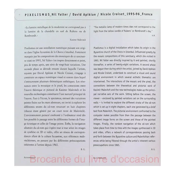 Compacts - Oeuvres numériques sur CD-Rom