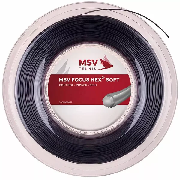 Cordage MSV Focus Hex Soft Noir 12m