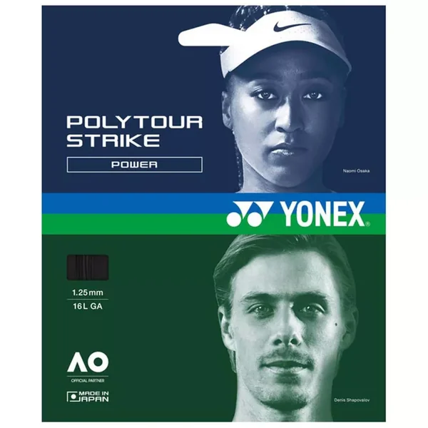 Cordage Yonex Poly Tour Strike Noir 12m