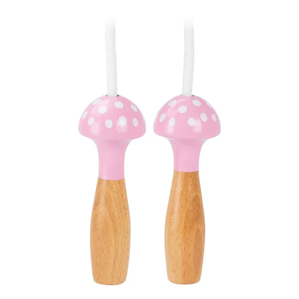 Corde à sauter rose à pois
