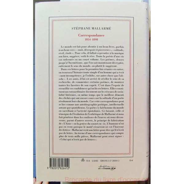 Correspondance (1854-1898)