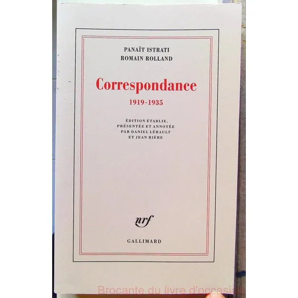 Correspondance (1919-1935)