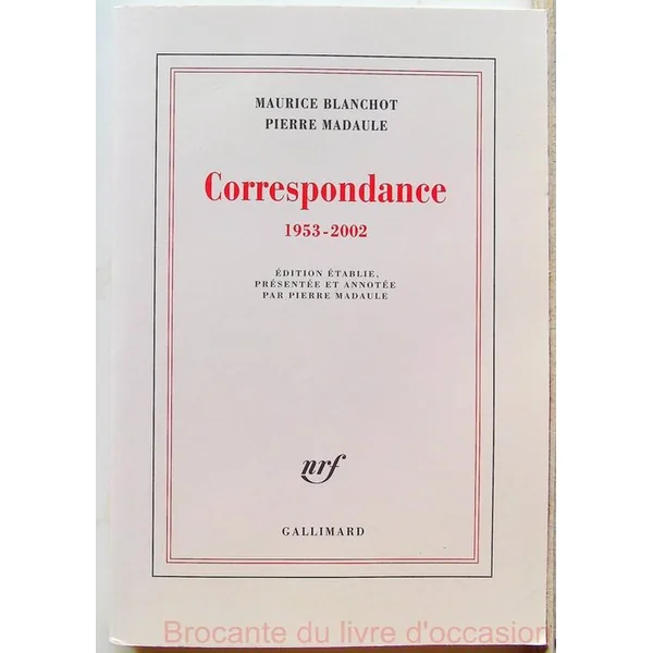 Correspondance (1953-2002)
