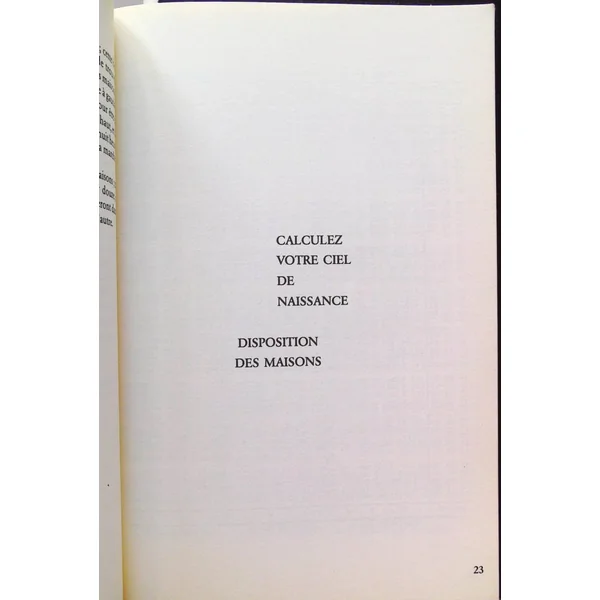 Cours d'astrologie Tome 1