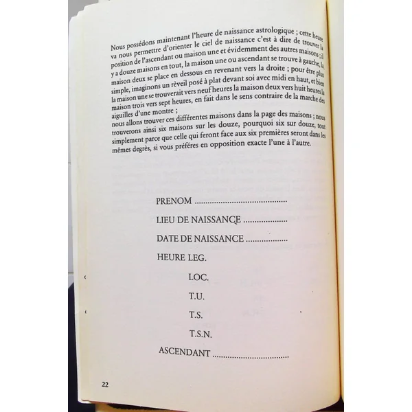 Cours d'astrologie Tome 1