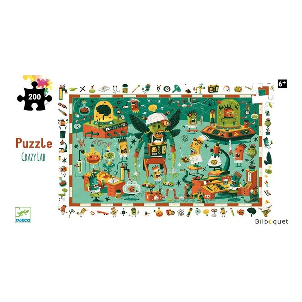Crazy Lab - Puzzle d'observation 200 pièces