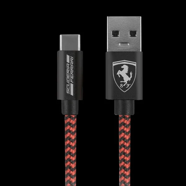 Câble USB Ferrari Iphone Ipad Rouge / Noir FETCNYBK