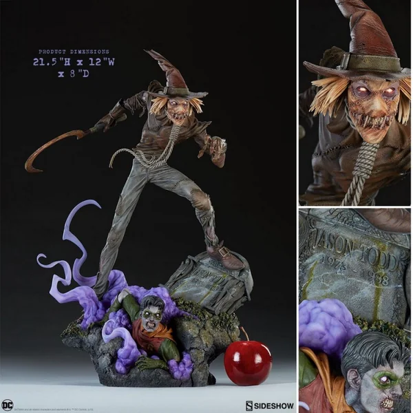 DC COMICS Statue Scarecrow l'Epouvantail Premium Format Sideshow