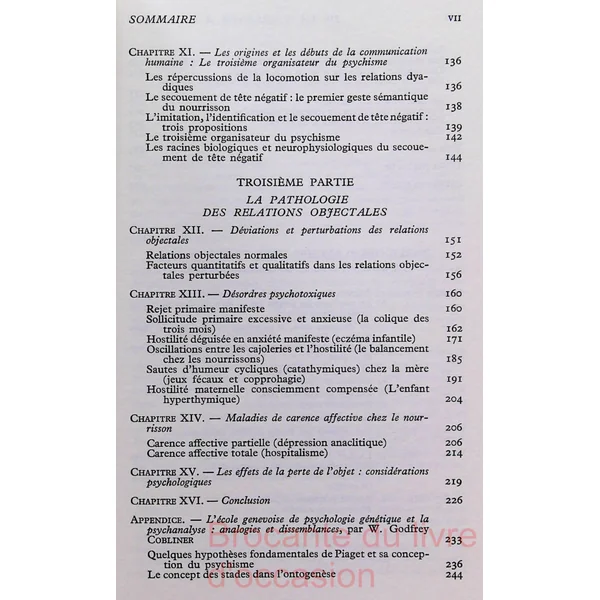 De la naissance à la parole.-