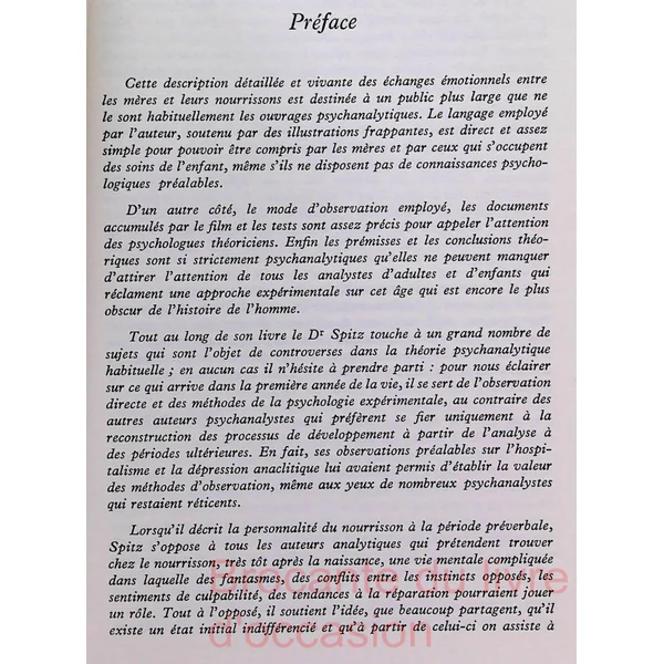 De la naissance à la parole.-