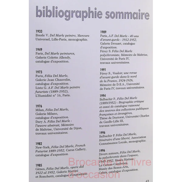 Del Marle (exposition de 1996)