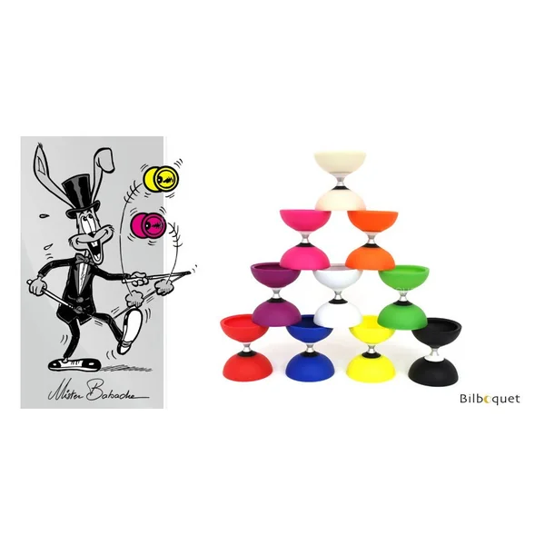 Diabolo Finesse à double roulement (Sans baguette)