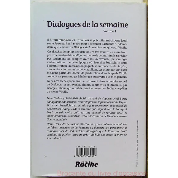 Dialogues de la semaine. Volume 1