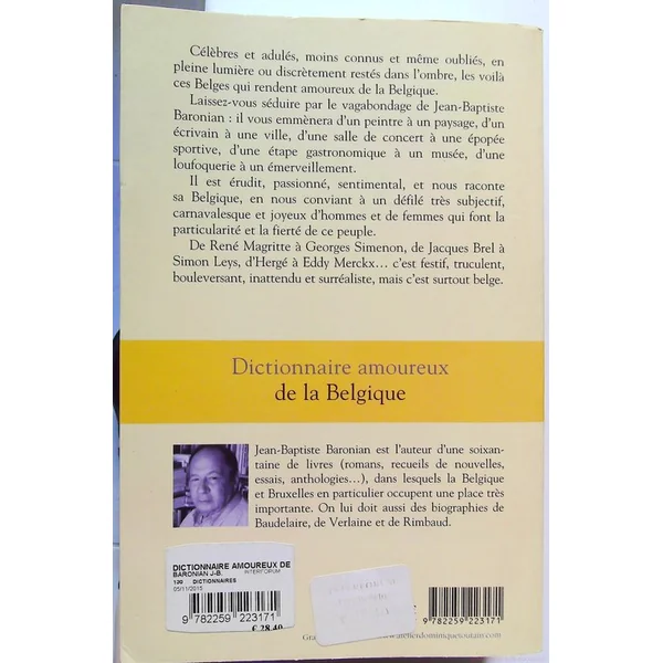 Dictionnaire Amoureux de la Belgique