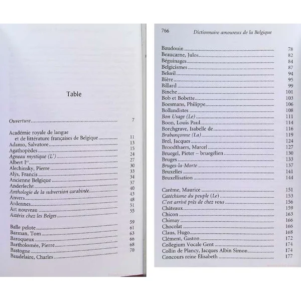 Dictionnaire Amoureux de la Belgique