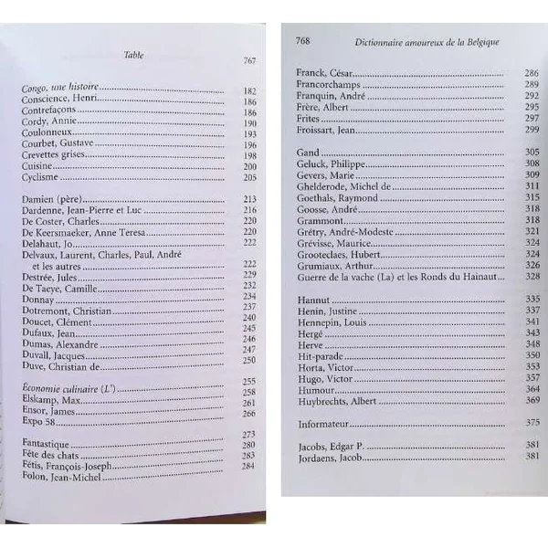 Dictionnaire Amoureux de la Belgique