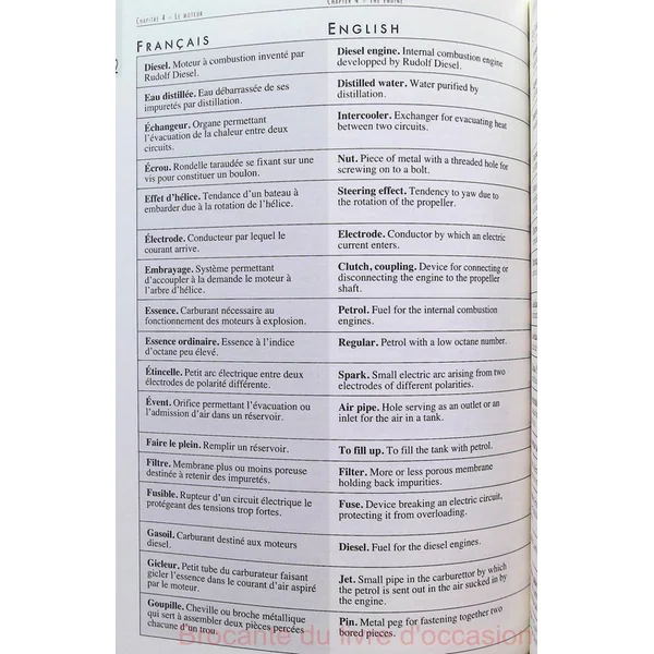 Dictionnaire maritime en 4 langues-