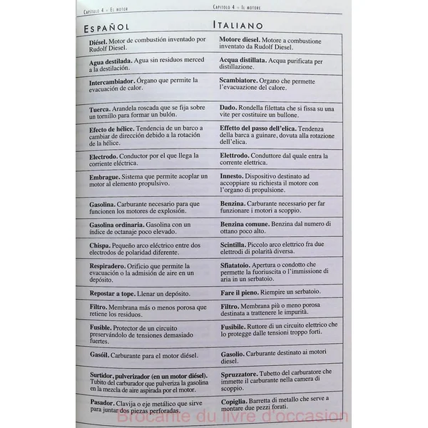 Dictionnaire maritime en 4 langues-