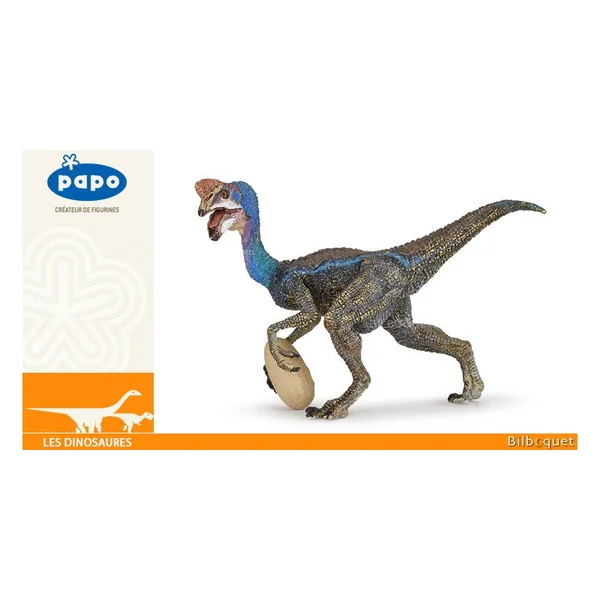 Dinosaure Oviraptor bleu - Figurine Papo