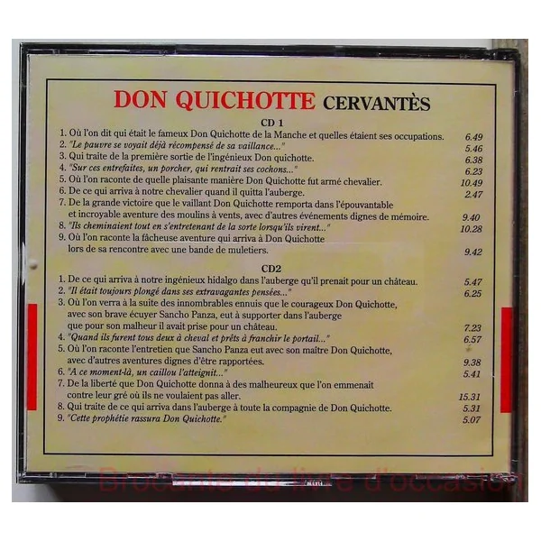 Don quichotte lu par jean-pierre cassel 4 CD