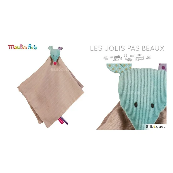 Doudou lange - Souris - Les Jolis Pas Beaux