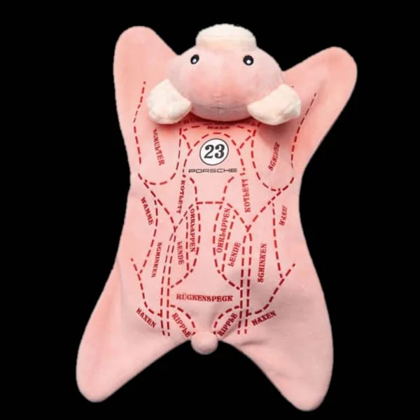 Doudou Porsche Cochon rose en peluche polyester WAP0400020M0ST