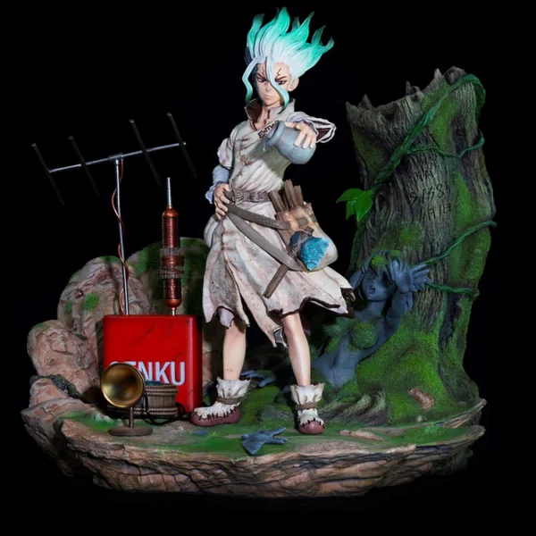 Dr STONE Statue Senku Ishigami by Kitsune Statue