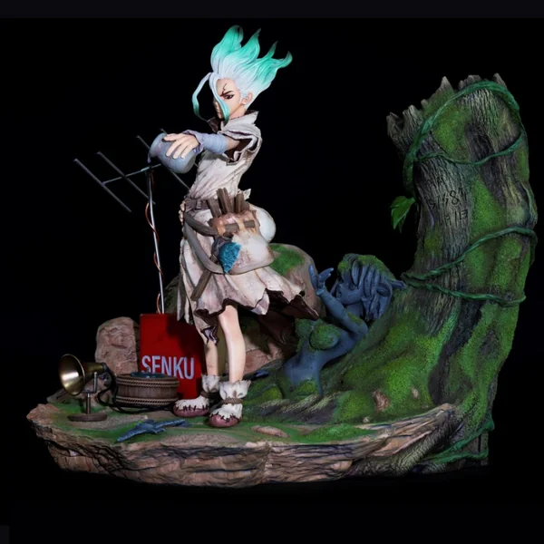 Dr STONE Statue Senku Ishigami by Kitsune Statue