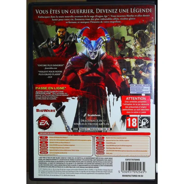 Dragon Age II + notice
