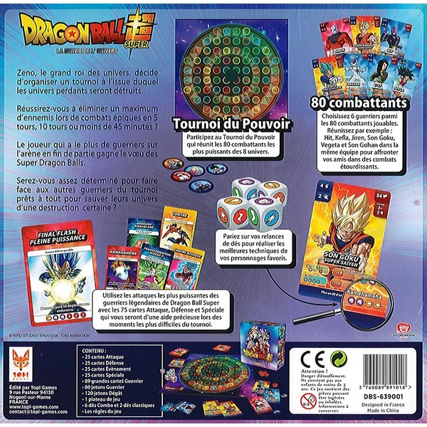 DRAGON BALL Z LA SURVIE DE L'UNIVERS JEU DE SOCIETE