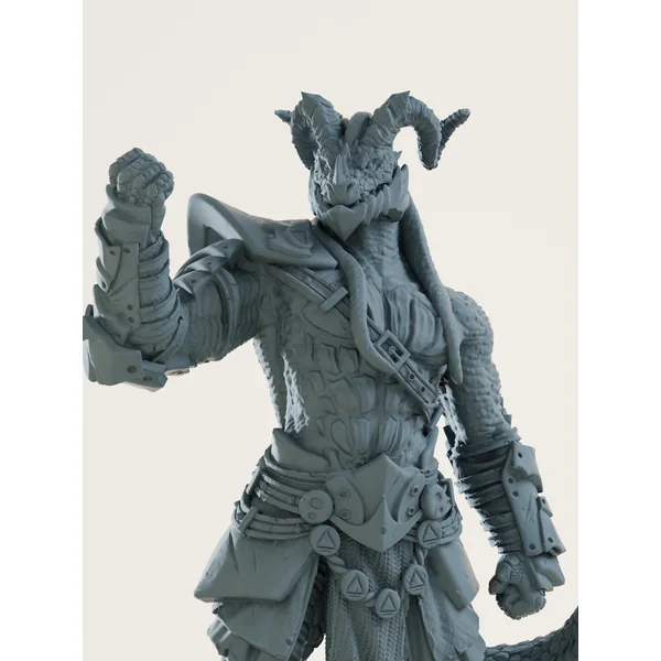 Drakeide noire combattant