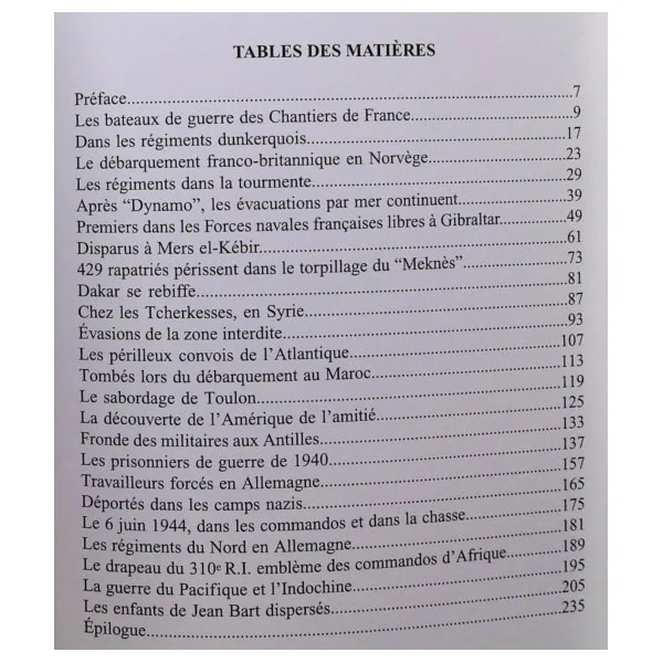 Dunkerquois sur tous les fronts 1939-1945