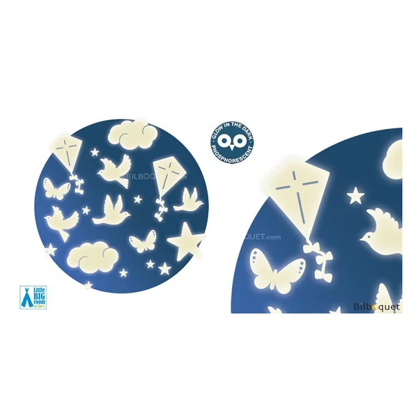 Décors adhésifs phosphorescents - Dans le ciel