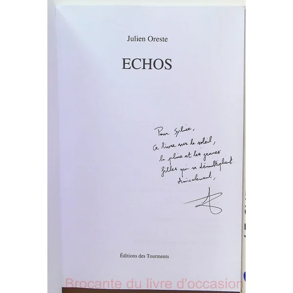 Echos avec dédicace