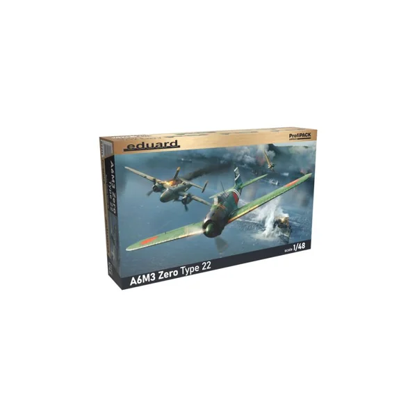 EDUARD 82214 MAQUETTE A6M3 ZERO TYPE 22 (FOR 82214) 1/48