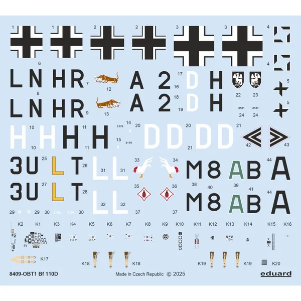 EDUARD 8409 BF 110D (FOR 8409 KIT) 1/48