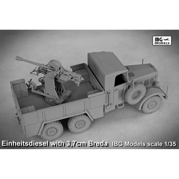 Einheitsdiesel avec 3.7cm Breda