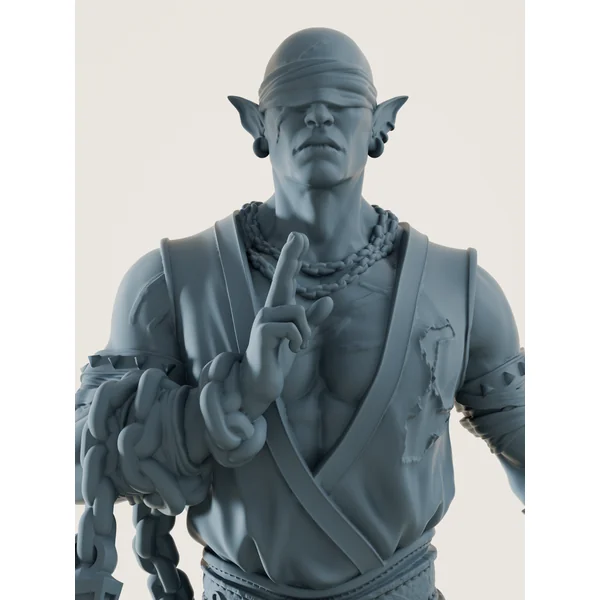 elfe drow moine aveugle