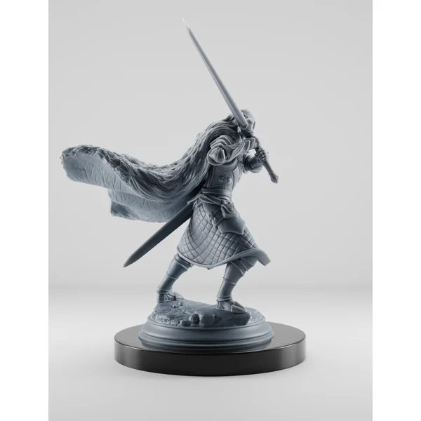Elfe Guerrier avec Épée Longue