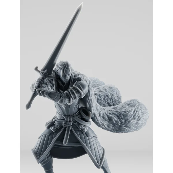 Elfe Guerrier avec Épée Longue