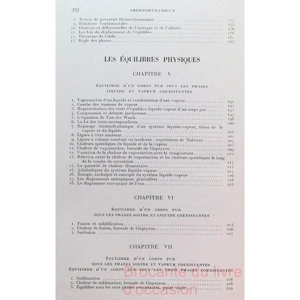 Emmanuel Dubois Thermodynamique