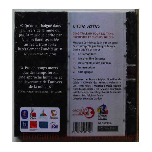 Entre Terres (CD plus livret)