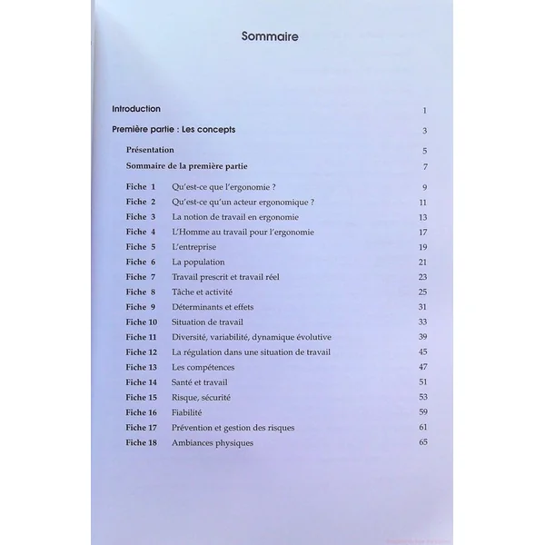 Ergonomie concepts et méthodes