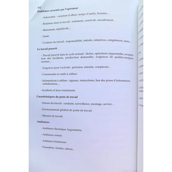 Ergonomie concepts et méthodes