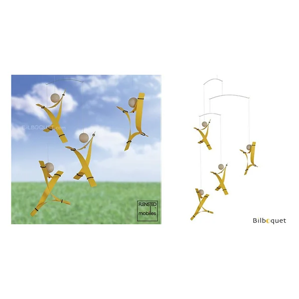 Esprit libre - Jaune - Mobile décoratif design