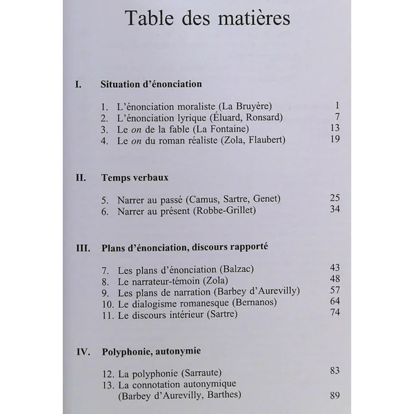 Exercices de linguistique pour le texte littéraire