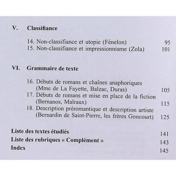 Exercices de linguistique pour le texte littéraire