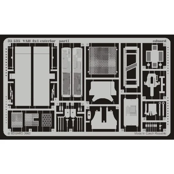 extérieur de VAB 4 x 4 (pour maquettes Heller)