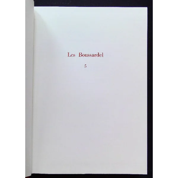 Famille Bousardel 5 tomes